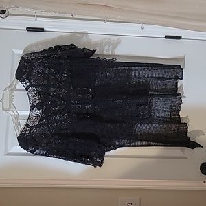 Free People lace crochet top ML